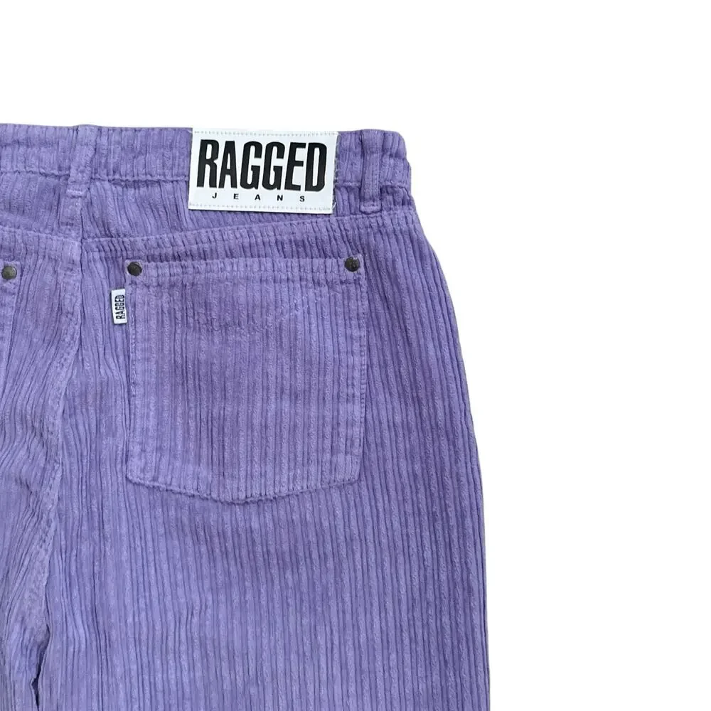 Ragged Jeans Mens 34 Purple Corduroy Pants Straight Leg Casual Cotton 29